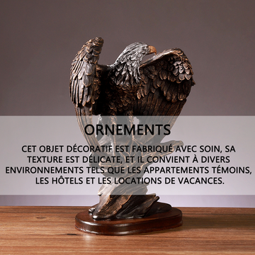 Ornements 23x16x30cm ornement aigle européen vintage bureau bibliothèque ornement décoratif artisanat petits objets decoratifs